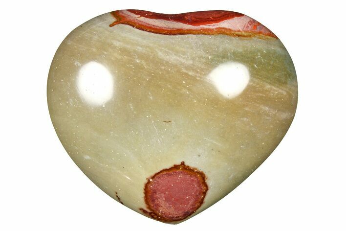 Wide, Polychrome Jasper Heart - Madagascar #277932